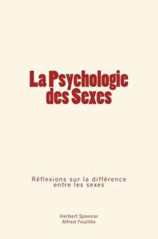 Cover of La Psychologie des Sexes