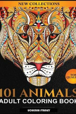 Cover of 101 Animals Adult Coloring Book