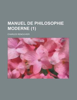 Book cover for Manuel de Philosophie Moderne (1)