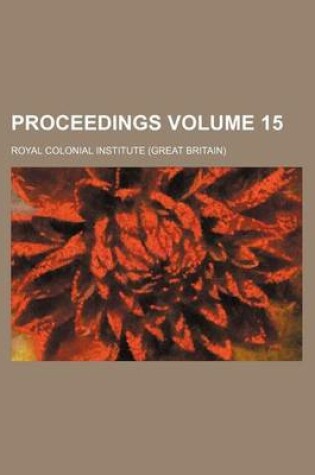 Cover of Proceedings Volume 15