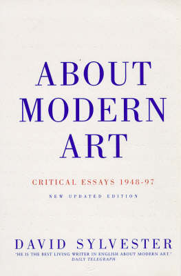 Book cover for About Modern Art