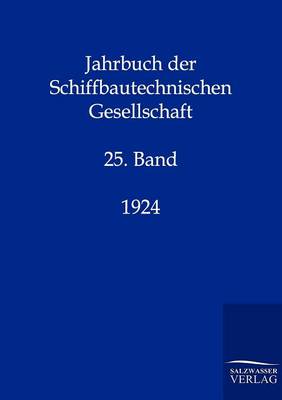 Cover of Jahrbuch Der Schiffbautechnischen Gesellschaft