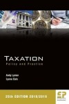 Book cover for Taxation: Policy and Practice (2018/19)