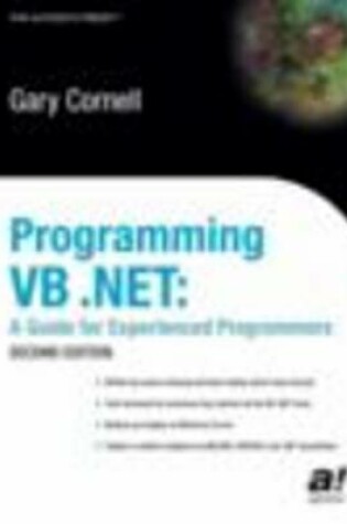 Cover of Programming Visual Basic.Net