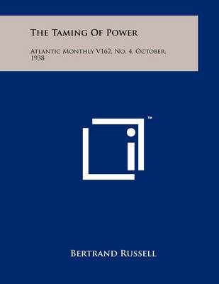 Book cover for The Taming Of Power