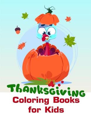 Book cover for Thanksgiving Coloring Books for Kids