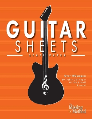 Book cover for Guitar Sheets Staff Paper