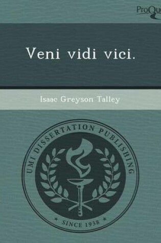 Cover of Veni Vidi Vici