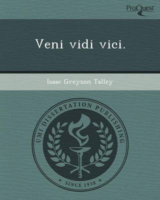 Book cover for Veni Vidi Vici