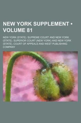 Cover of New York Supplement (Volume 81)