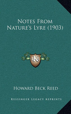 Cover of Notes from Nature's Lyre (1903)