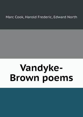 Book cover for Vandyke-Brown Poems