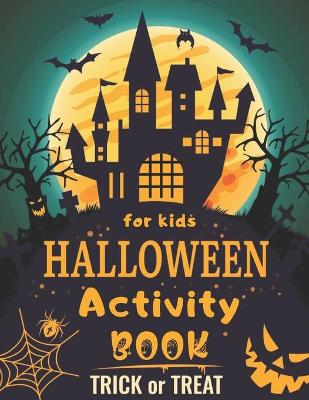 Book cover for Halloween Activity Book for Kids