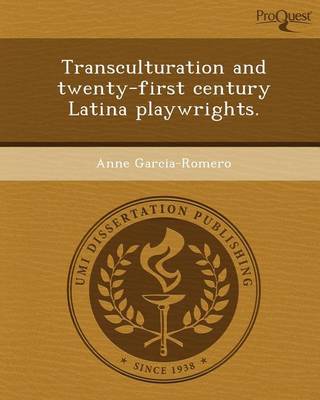 Book cover for Transculturation and Twenty-First Century Latina Playwrights