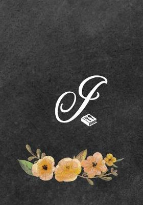 Book cover for Initial Monogram Letter i on Chalkboard