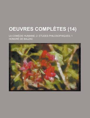 Book cover for Oeuvres Completes; La Comedie Humaine; 2