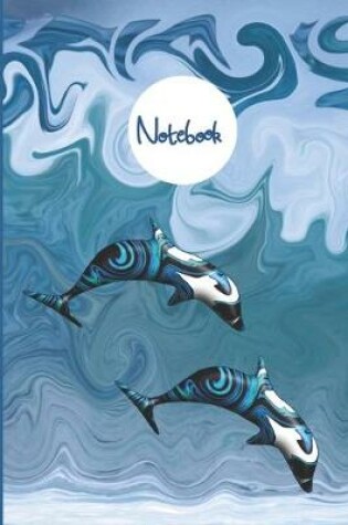 Cover of Dolphins Surfing the Waves Notebook