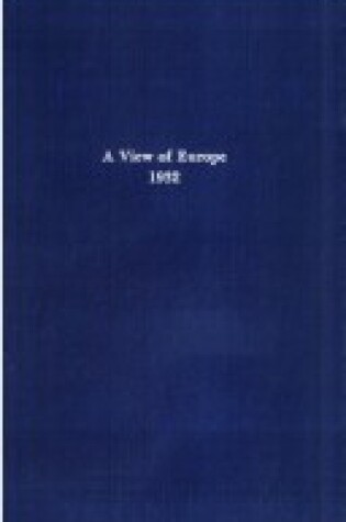 Cover of A View of Europe, 1932