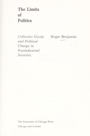 Cover of The Limits of Politics