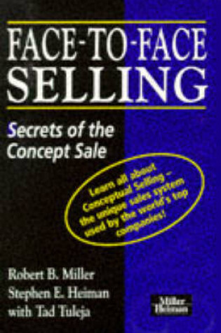 Cover of Face-to-face Selling