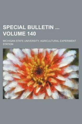 Cover of Special Bulletin Volume 140