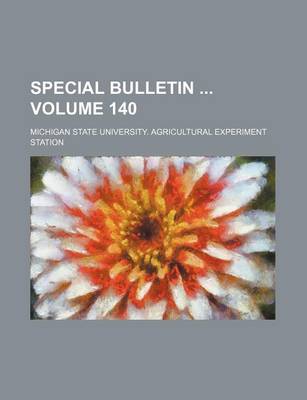 Book cover for Special Bulletin Volume 140