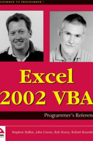 Cover of Excel 2002 VBA Programmer's Reference