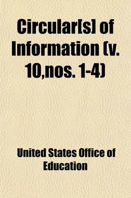 Book cover for Circular of Information of the Bureau of Education, for (Volume 10,