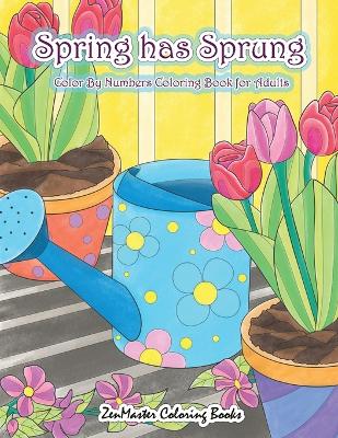 Book cover for Adult Color By Numbers Coloring Book of Spring