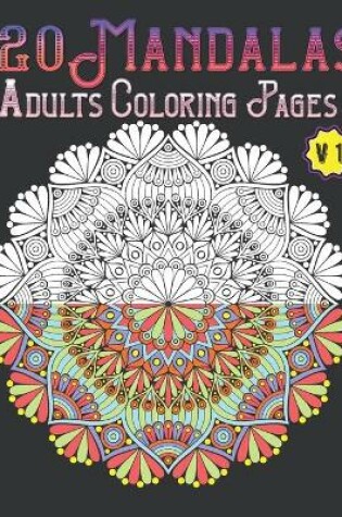 Cover of 120 Mandalas Adults Coloring Pages Volume 1