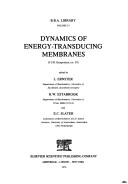 Cover of Dynamics of Energy-transducing Membranes