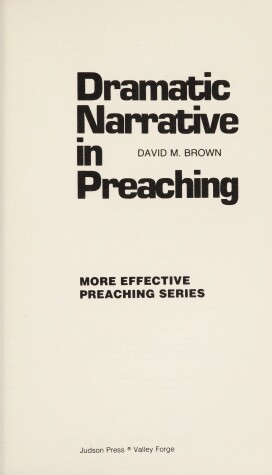 Book cover for Dramatic Narrative in Preaching