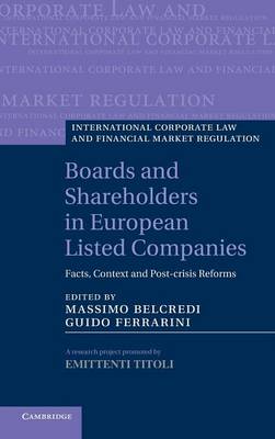 Book cover for Boards and Shareholders in European Listed Companies