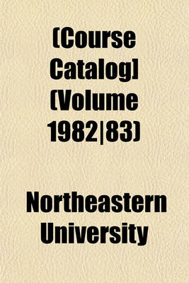 Book cover for [Course Catalog] Volume 1982/83