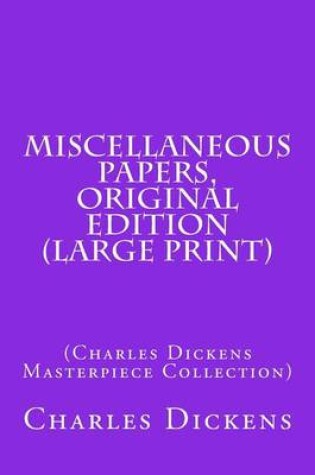 Cover of Miscellaneous Papers, Original Edition