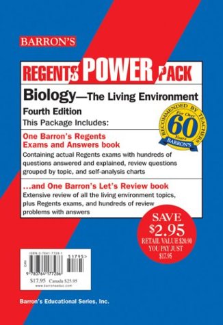 Cover of Barron's Regents Power Pack Biology Set