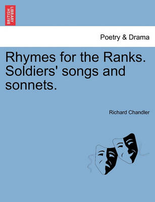 Book cover for Rhymes for the Ranks. Soldiers' Songs and Sonnets.