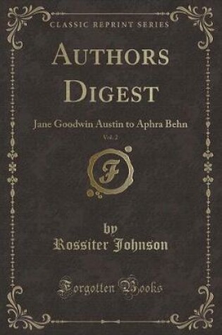 Cover of Authors Digest, Vol. 2