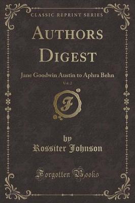 Book cover for Authors Digest, Vol. 2