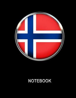 Book cover for Notebook. Norway Flag Cover. Composition Notebook. College Ruled. 8.5 x 11. 120 Pages.