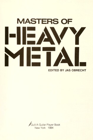 Cover of Masters of Heavy Metal