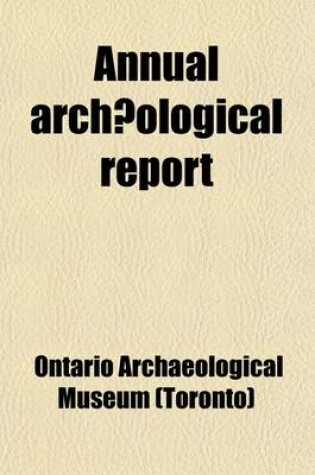 Cover of Annual Archaeological Report