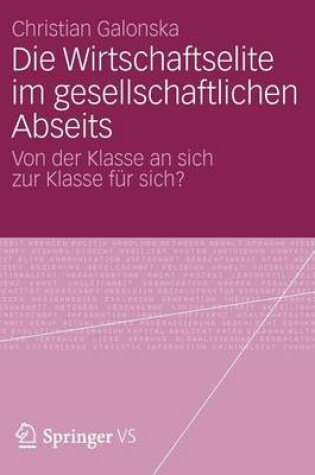 Cover of Wirtschaftselite Im Gesellschaftlichen Abseits