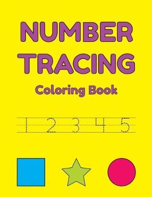 Book cover for Number Tracing Coloring Book