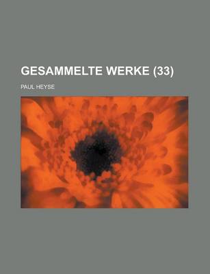 Book cover for Gesammelte Werke (33)