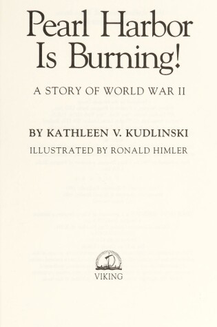 Cover of Kudlinski Kathleen V : Pearl Harbor is Burning