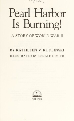 Book cover for Kudlinski Kathleen V : Pearl Harbor is Burning