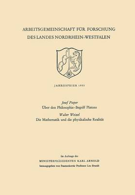 Book cover for UEber Den Philosophie-Begriff Platons. Die Mathematik Und Die Physikalische Realitat