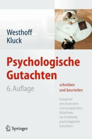 Cover of Psychologische Gutachten Schreiben Und Beurteilen