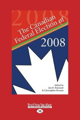Cover of The Canadian Federal Election of 2008